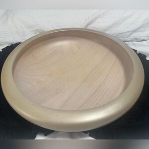 Thomas O’Brien Vintage Modern Wood Bowl – 15” Designer Decor